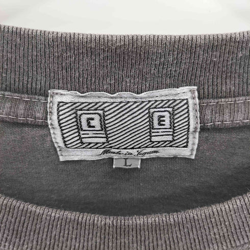 シーイー C.E CAV EMPT DESIGN OVERDYE S/S Tee フロントロゴ刺繍 クルーネック半袖Tシャツ カットソー メンズ  L